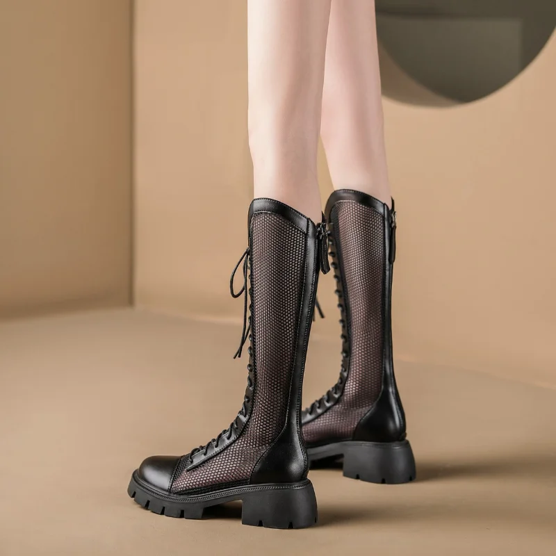 Women Summer Knee-high Mesh Hi - Knee High Sock Women avaliação e preço