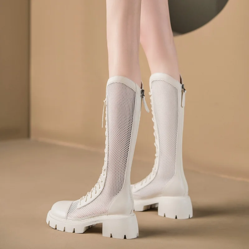 Women Summer Knee-high Mesh Hi - Knee High Sock Women avaliação e preço