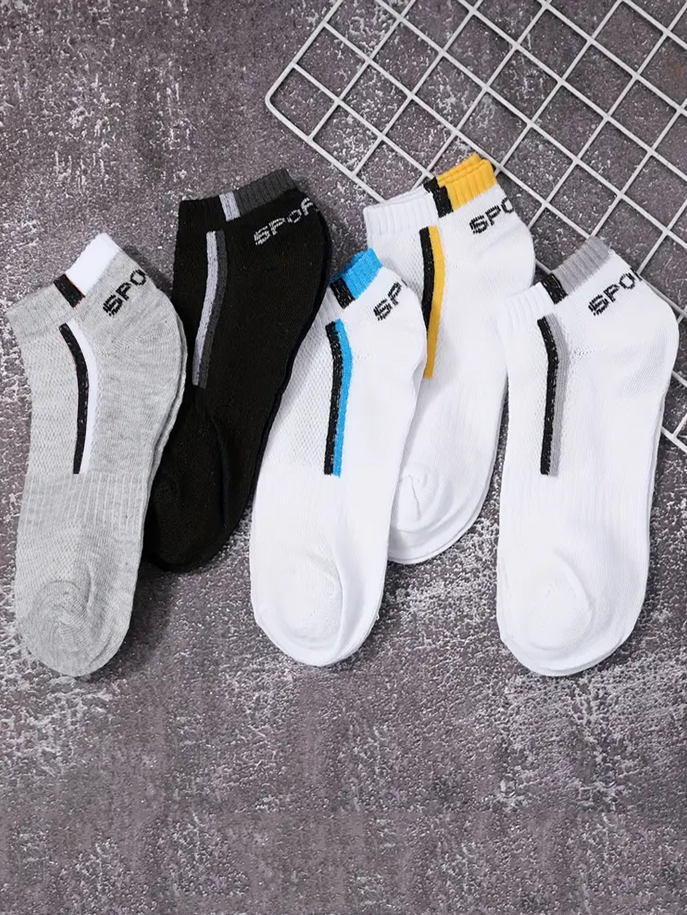 30Pairs Men's Mesh Breathable  - Ankle Sock Low Cut avaliação e preço