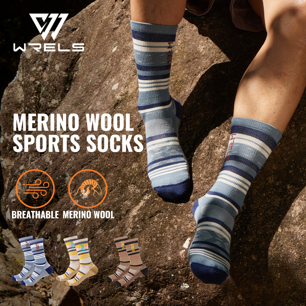 WRELS 1/2/3pairs Merino Wool S - Wool Hiking Sock avaliação e preço