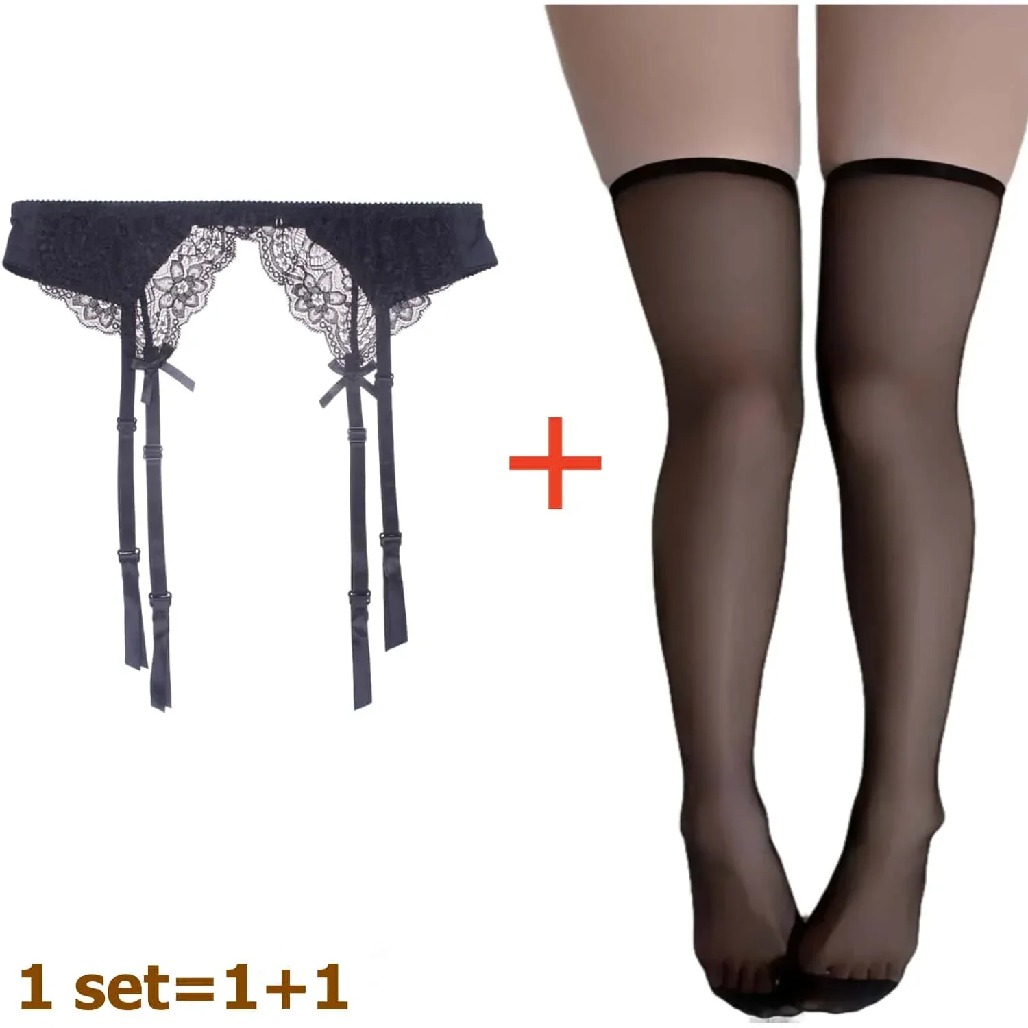 2PCS Women's Suspender Lace St - Tights Pantyhose Sheer avaliação e preço