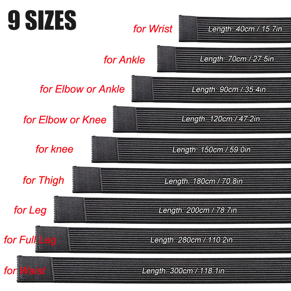 1PCS 40-300cm Compression Band - Compression Sleeve Calf avaliação e preço
