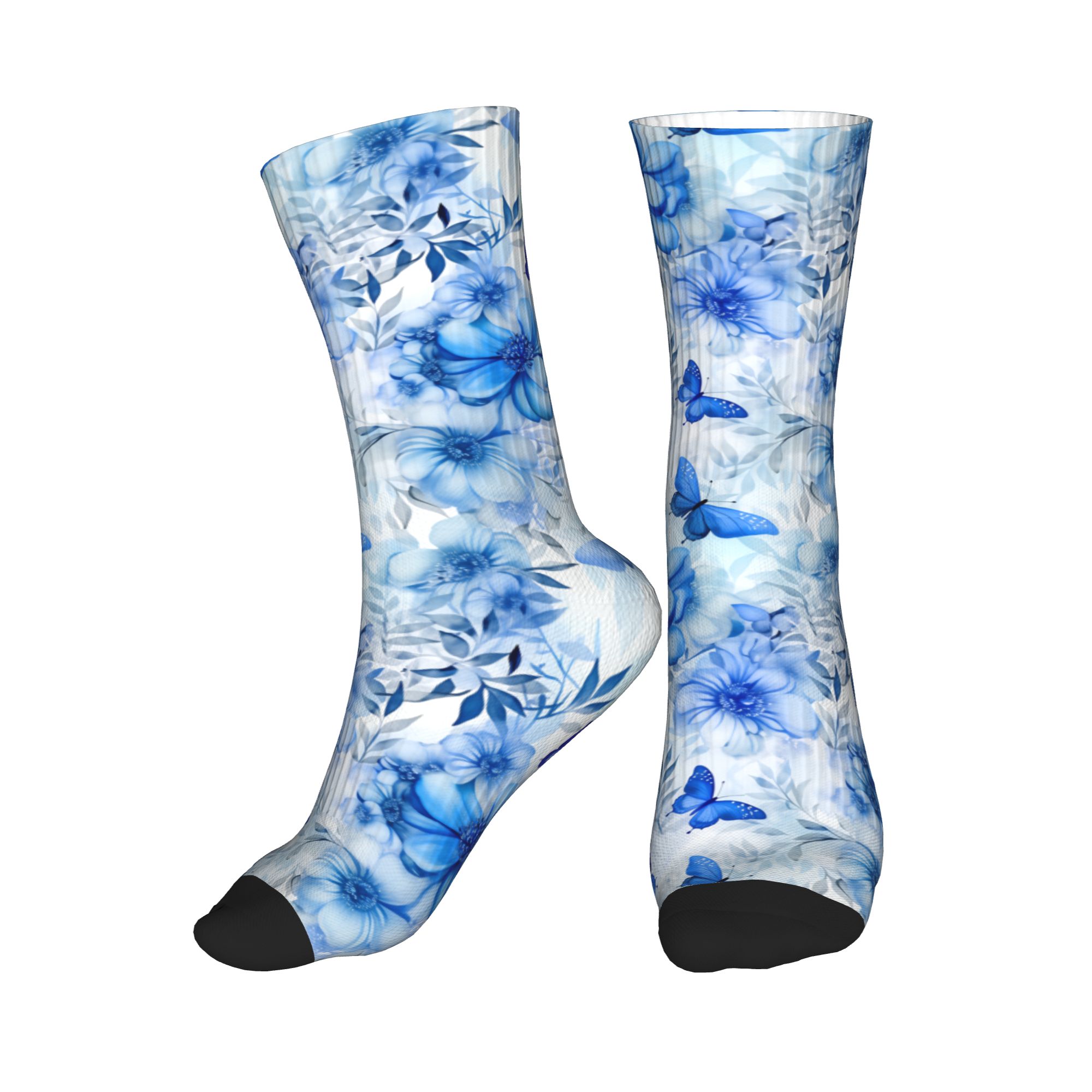 Blue Butterfly Ballet  Dress S - Dress Sock Men avaliação e preço