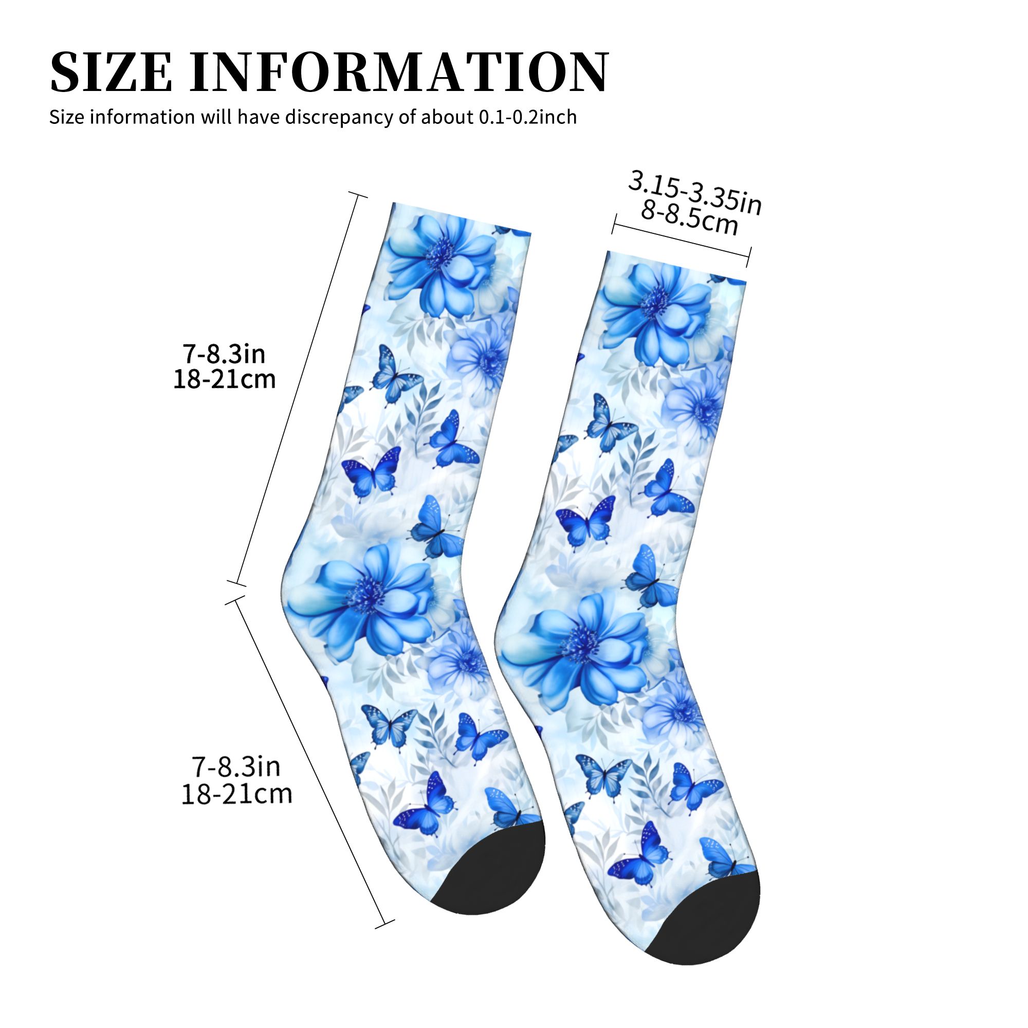 Blue Butterfly Ballet  Dress S - Dress Sock Men avaliação e preço