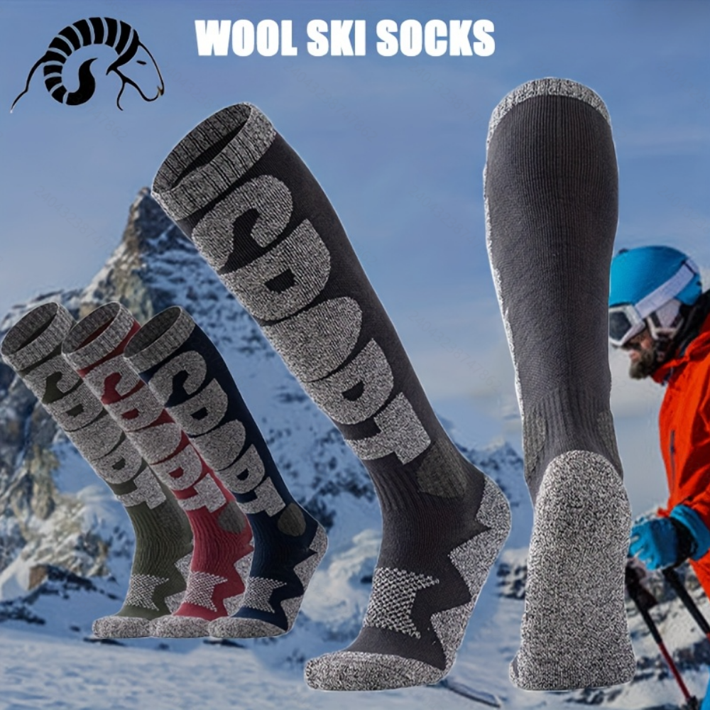 Winter Warm Ski Socks Thickene - Wool Hiking Sock avaliação e preço