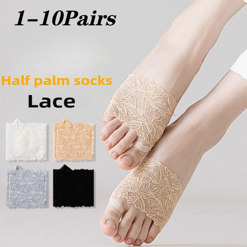 1-10Pairs Women Lace Loafer So - Invisibility Sock Loafer avaliação e preço