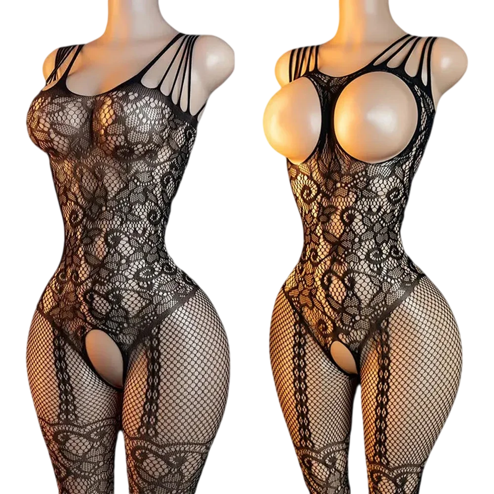 Woman Sexy Lingerie One Piece  - Fishnet Stocking Women avaliação e preço