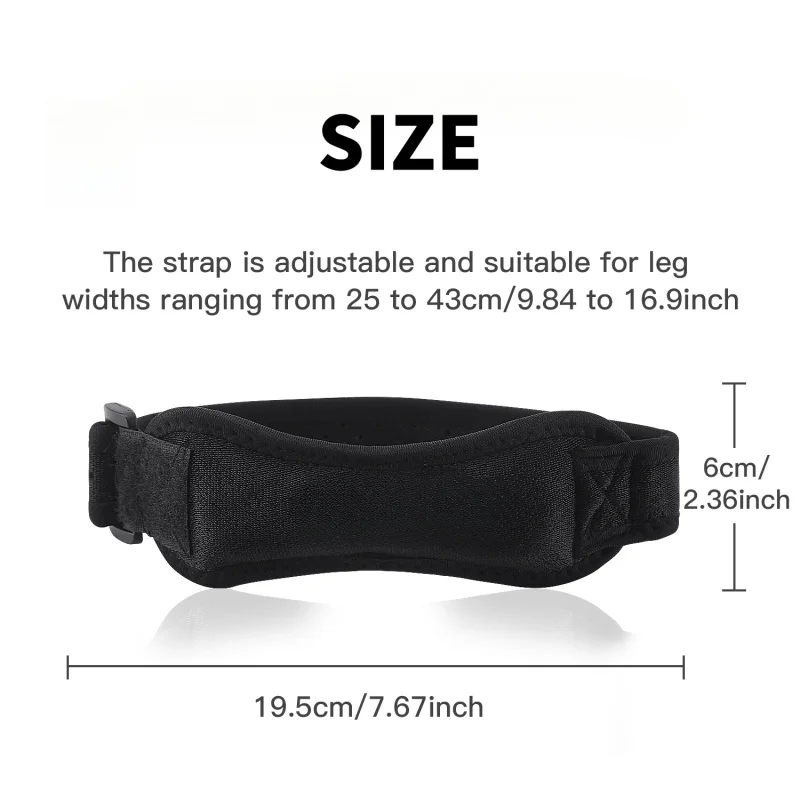 1PCS  Knee Patellar Tendon Kne - Compression Sleeve Calf avaliação e preço