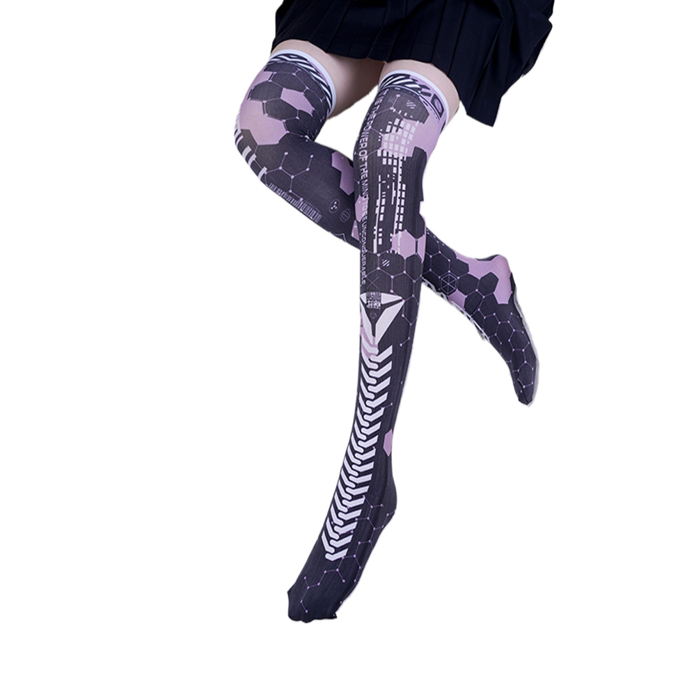 Anime Game Robot AI Mech Stock - Knee High Sock Women avaliação e preço