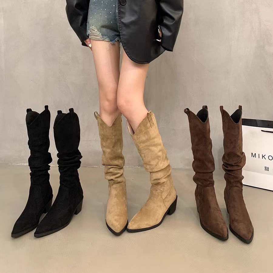 Long boots 2026 French retro c - Knee High Sock Women avaliação e preço
