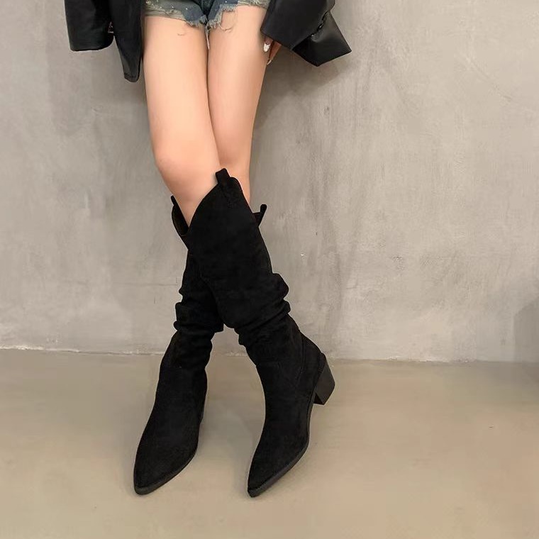 Long boots 2026 French retro c - Knee High Sock Women avaliação e preço