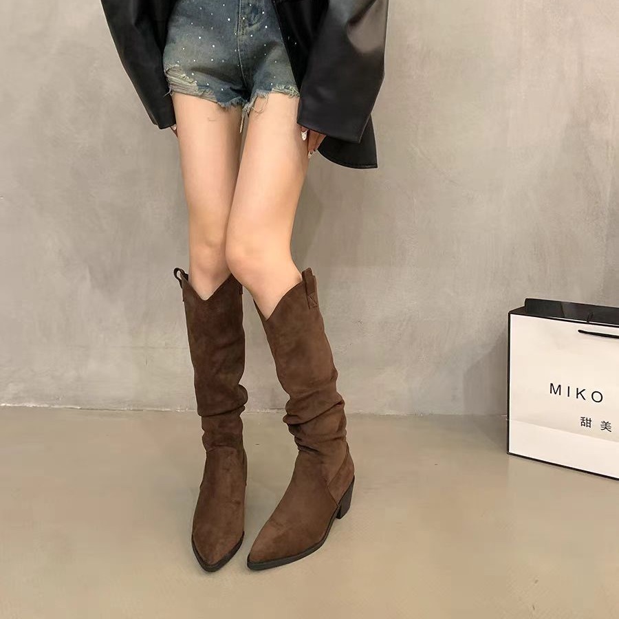 Long boots 2026 French retro c - Knee High Sock Women avaliação e preço