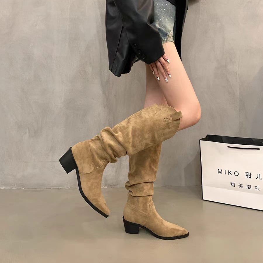 Long boots 2026 French retro c - Knee High Sock Women avaliação e preço