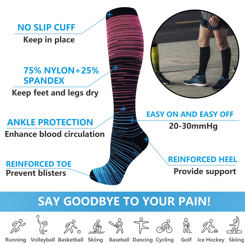 GOMOREON 6Pairs Compression So - Compression Sock Medical avaliação e preço