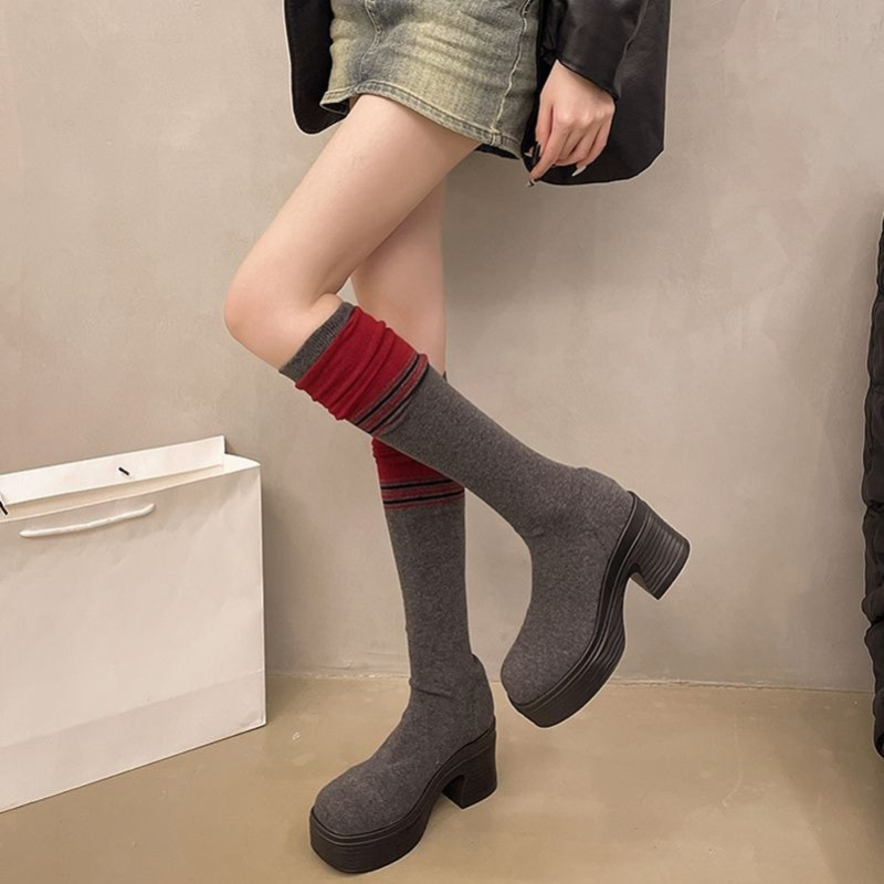 Korean Style Women 2025 Autumn - Knee High Sock Women avaliação e preço