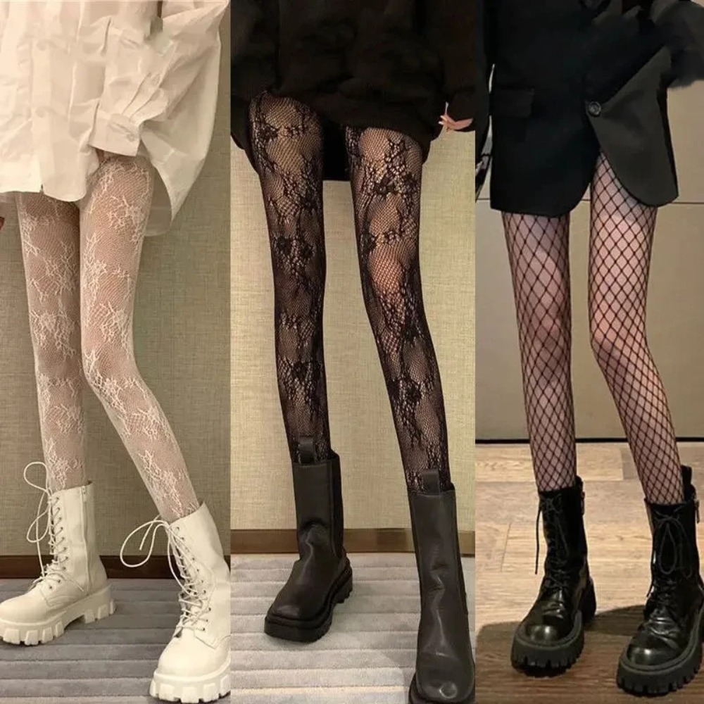 Fishnet Stockings Black Tights - Tights Pantyhose Sheer avaliação e preço