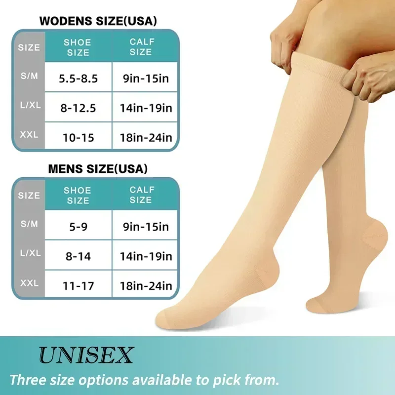 1 Pair Women's & Men's Compres - Compression Sleeve Calf avaliação e preço