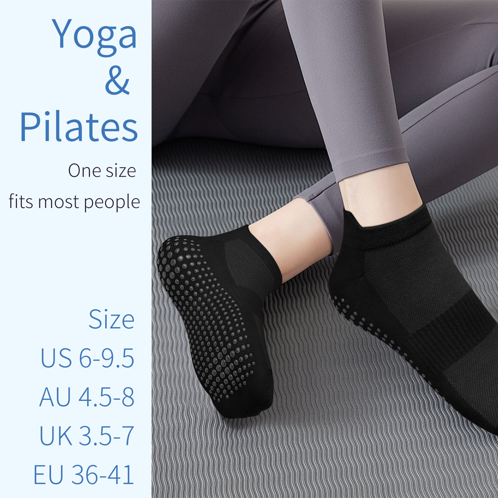 3 Pairs Yoga Socks Women Cotto - Grip Sock Yoga avaliação e preço