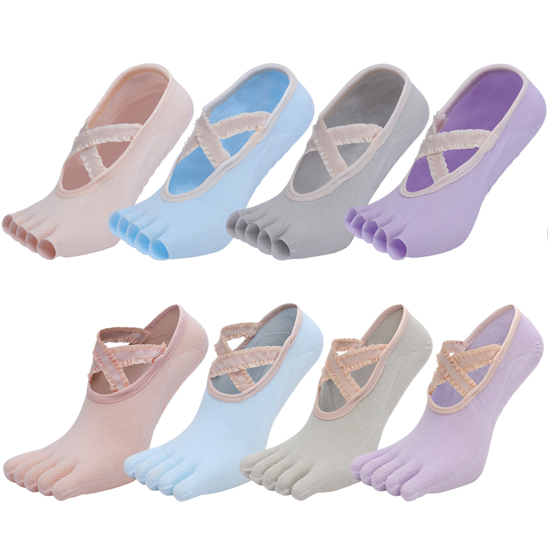 Five Finger Yoga Socks Lace Cr - Toe Sock Split avaliação e preço